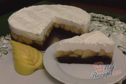 Příprava receptu Výborný jablečný koláč se sněhovou peřinkou, krok 14