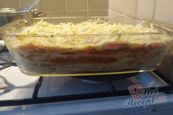 Příprava receptu Lasagne s rajčaty, sýrem a šunkou, krok 10
